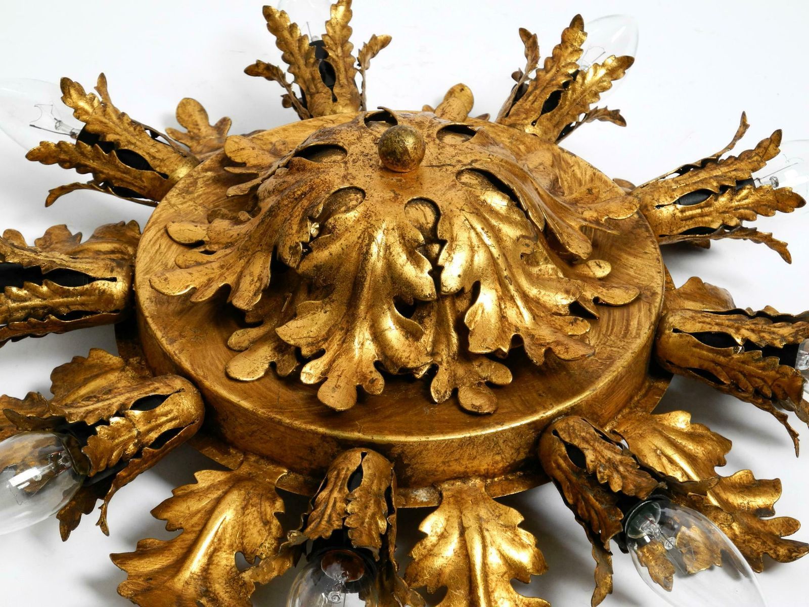 Set Of Three Beautiful 60s Italian Ceiling Or Wall Lamps By Banci Firenze Italy photo vintage