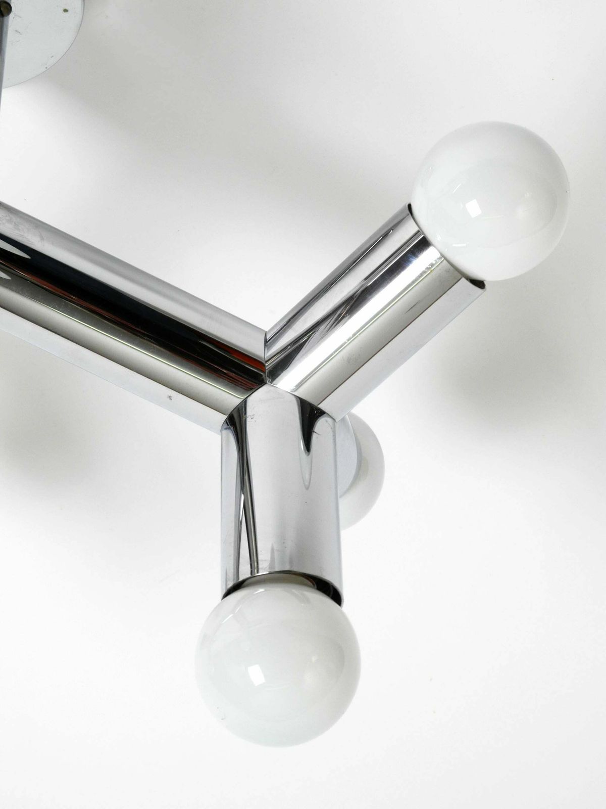 2369.0 Very Rare 1960s Space Age Chrome Ceiling Lamp By J.T. Kalmar Austria photo
