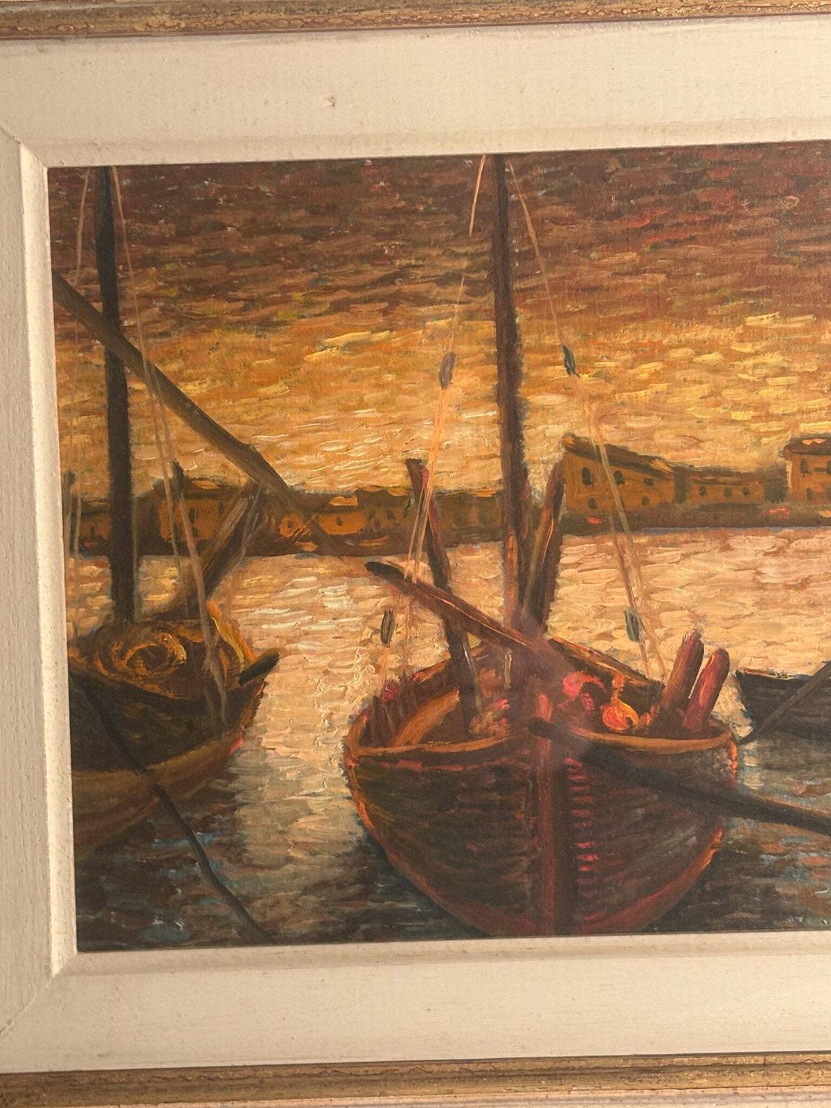 Oil Painting On Canvas Board From Castiglione Della Pescaia By Ado Ragazzini photo furniture