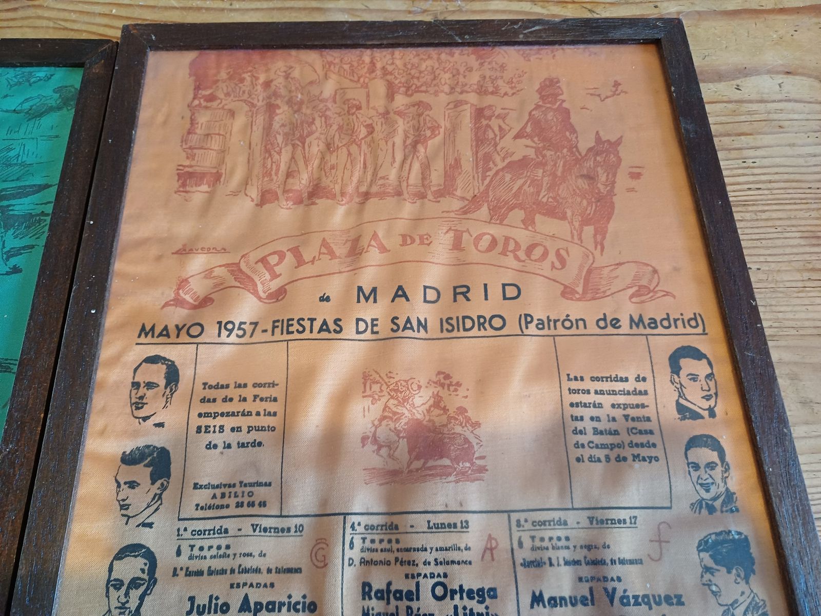 photo vinterior 2 Bullfight Posters By Santos Saavedra 1957 And 1961