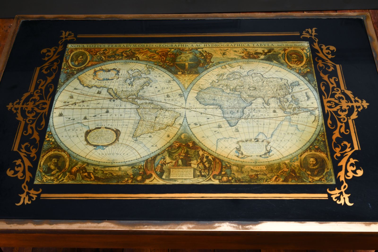 A World Map Coffee Table C1960's photo Furniture