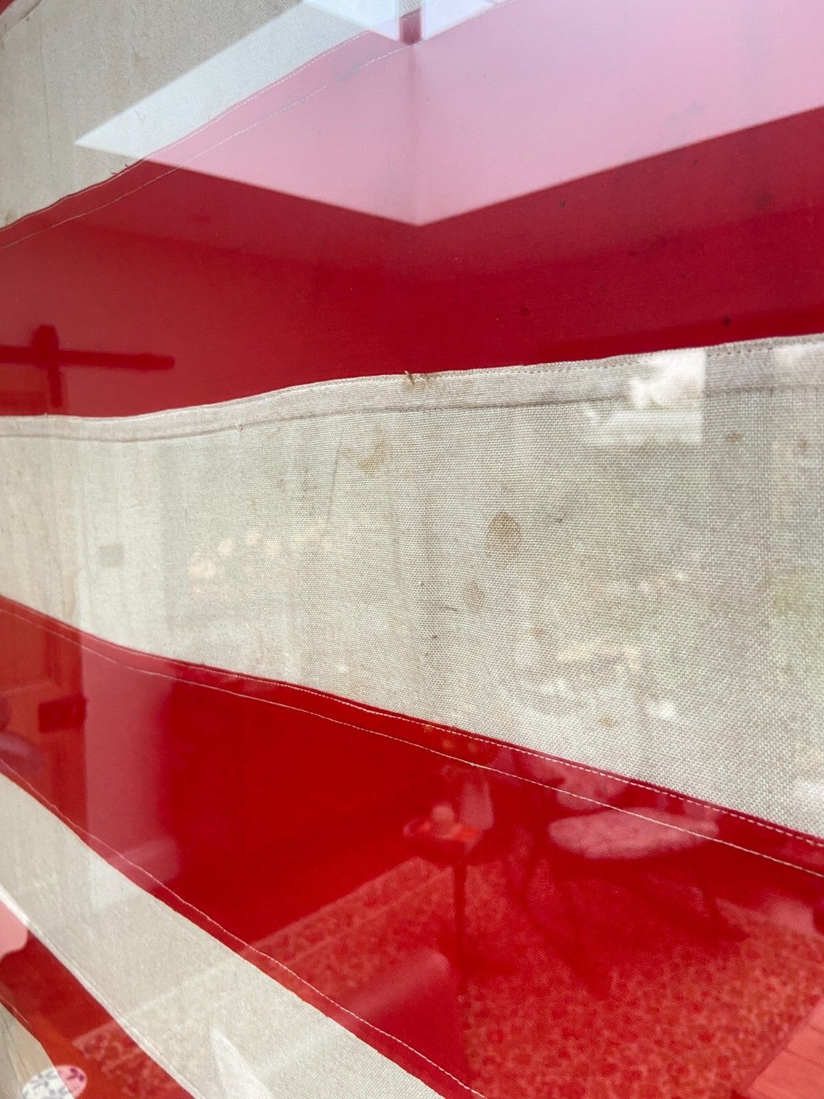 5995.0 Can Deliver Gigantic Framed Antique 48 Star American Flag Rare Large Wall Art photo