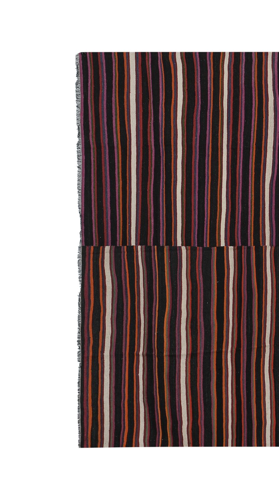 Striped Turkish Kilim Rug 9'1'' X 11'1'' photo Textiles
