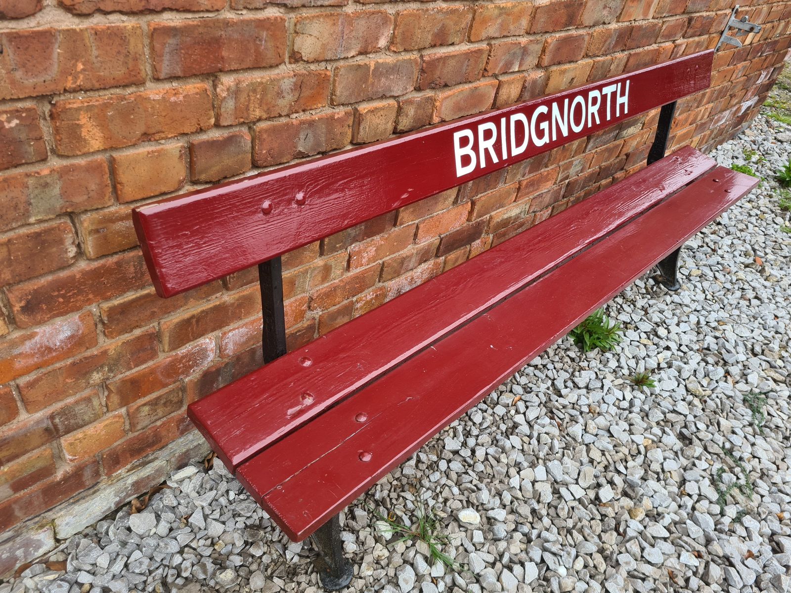 Furniture A Lovely Late 19th Or Early 20th Century Railway Station Bench   Bridgnorth photo