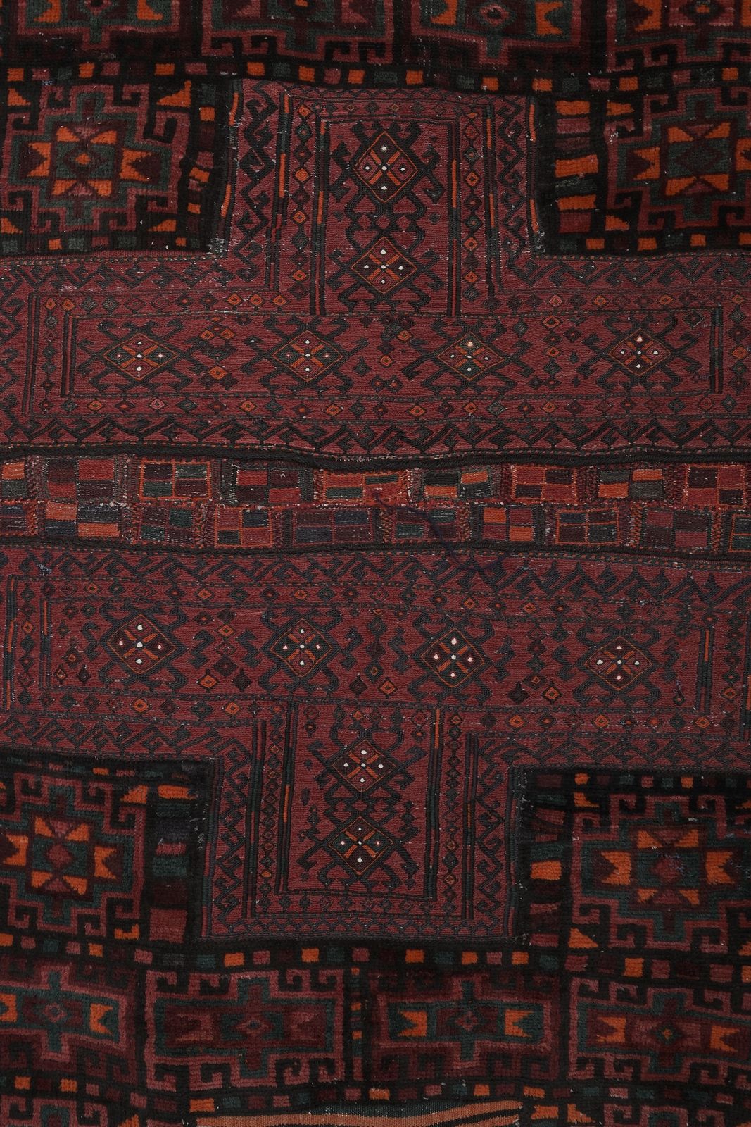 Tribal Red Anatolian Rug 3'5'' X 9'1'' photo vintage
