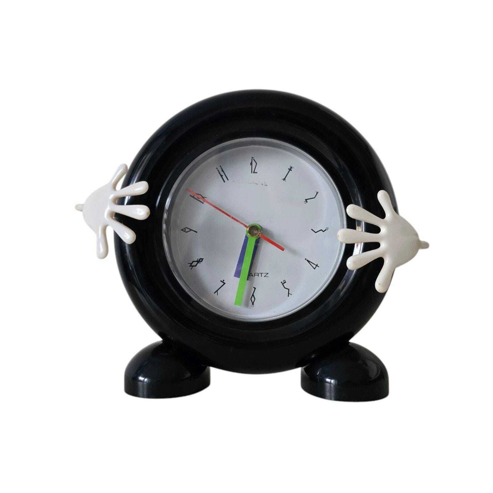 Vintage Pop Art Memphis Milano Style Pendulum Clock 80s