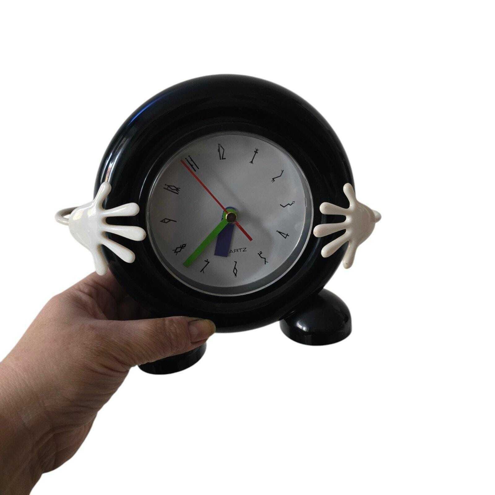 photo for sale Vintage Pop Art Memphis Milano Style Pendulum Clock 80s