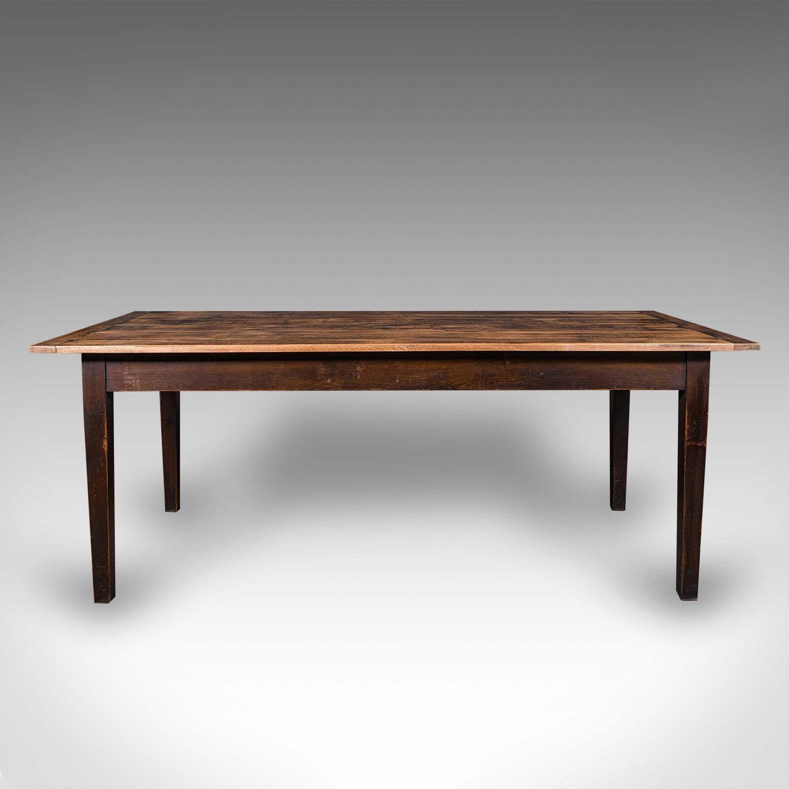 6' 6'' Antique Farmhouse Dining Table, English, Pine, Country House, Victorian photo Furniture