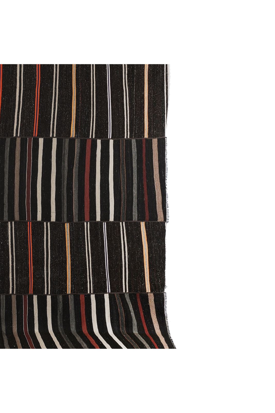 Early 20th Century Striped Kilim With Horizontal Stripe 10'7'' X 11'3'' photo vinterior