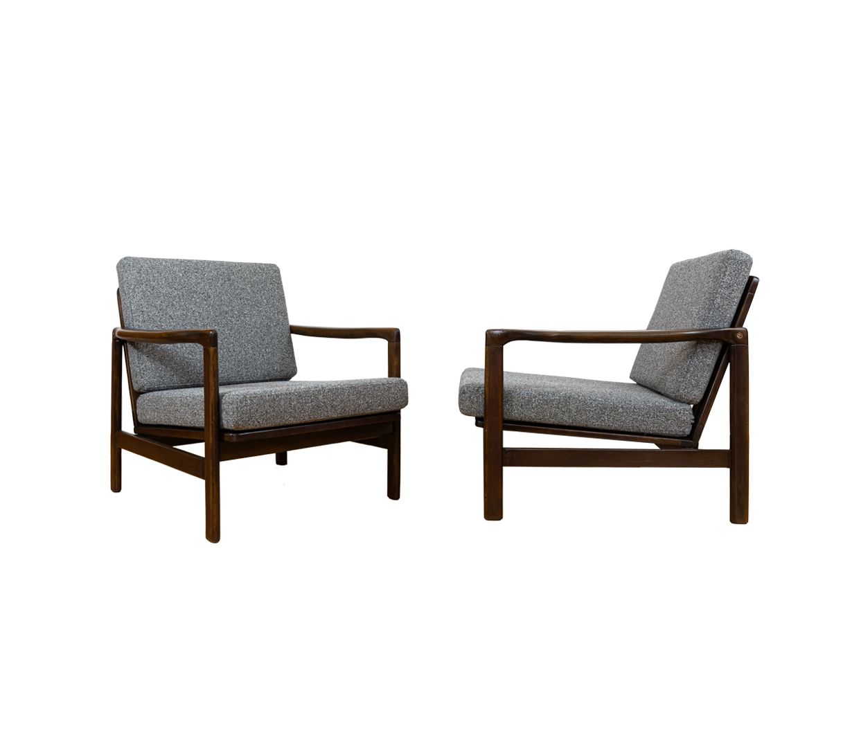 Pair Of Mid Century Armchairs B7522 By Zenon Bączyk, Poland, 1960's