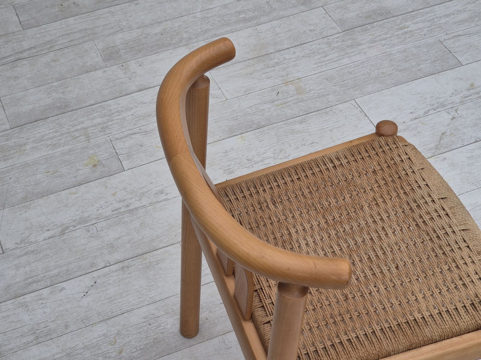 1970s, Danish Design By Hans J. Frydendahl For Boltinge Stolefabrik, Pair Of Chairs Model "Cleopatra", Beech Wood. photo vintage