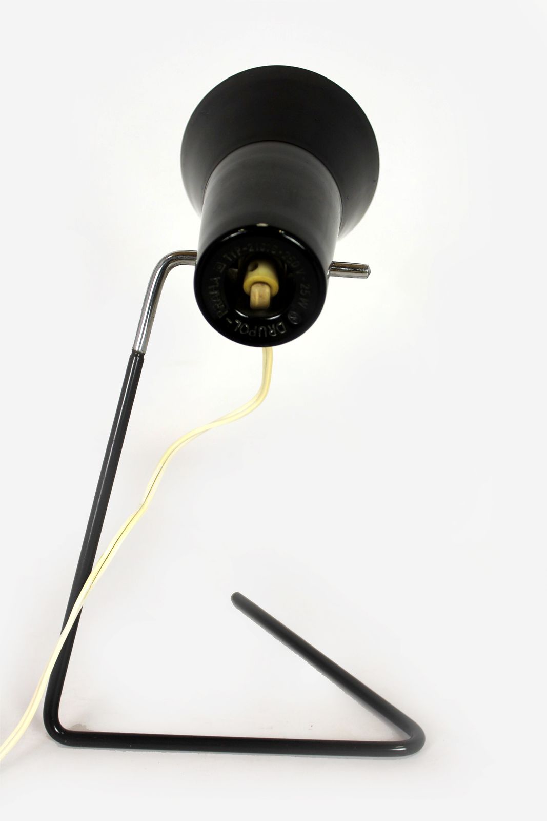 Black Table Lamp By Josef Hurka For Drupol, 1960s photo 250.0