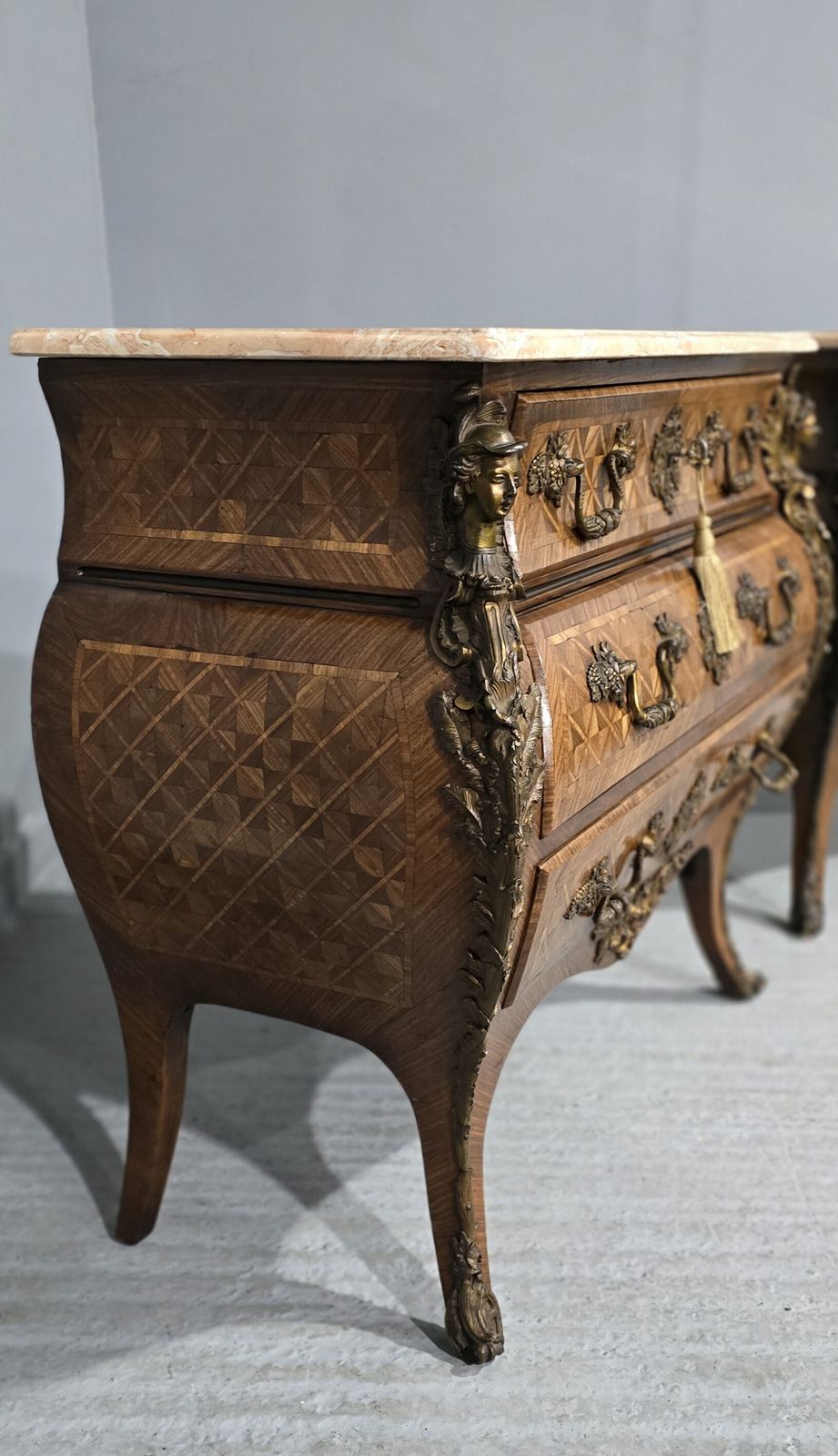 Top Quality Pair French Bombe Commode Chests Of Drawers photo 8995.0