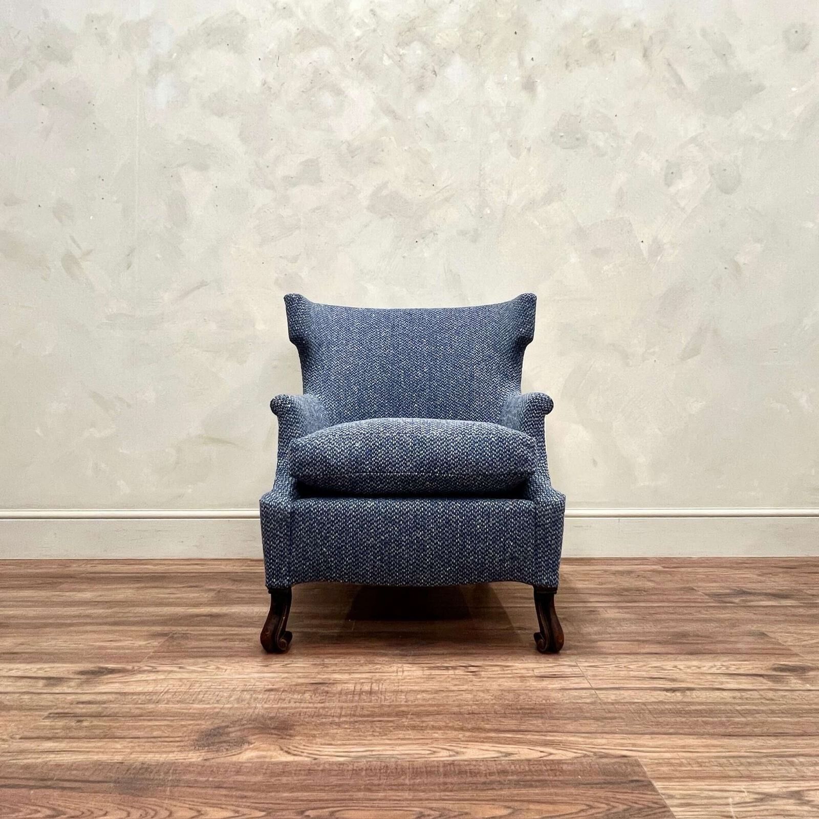 19th Century Upholstered English Armchair photo furniture