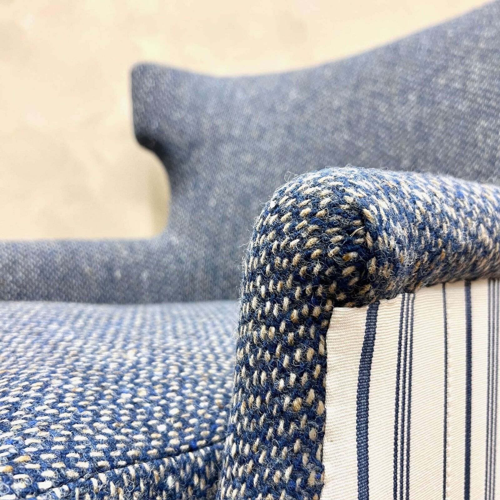 photo for sale 19th Century Upholstered English Armchair