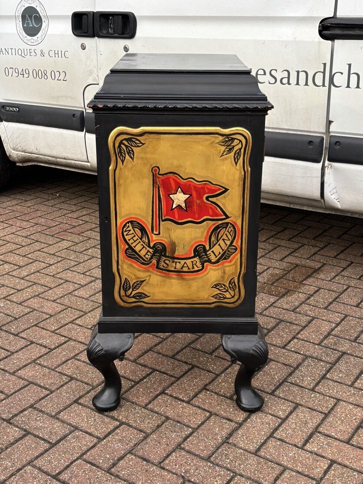 Furniture Titanic White Star Line Cellarette / Drinks Cabinet photo