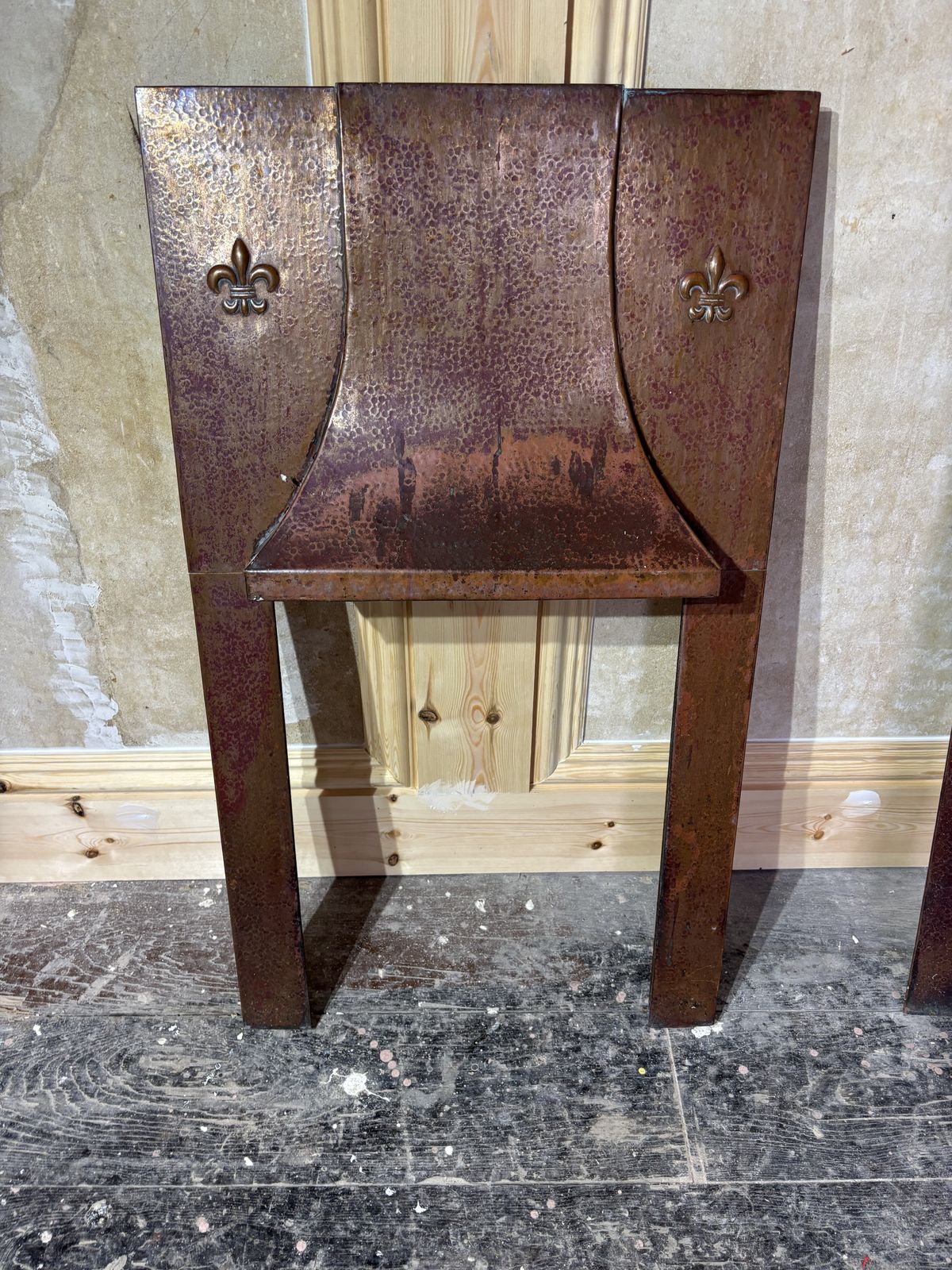 photo furniture Arts And Crafts Copper Fire Inserts With Hood
