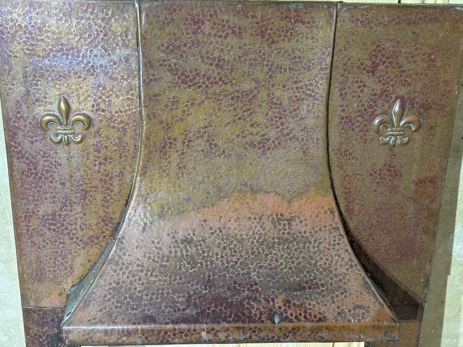 photo for sale Arts And Crafts Copper Fire Inserts With Hood