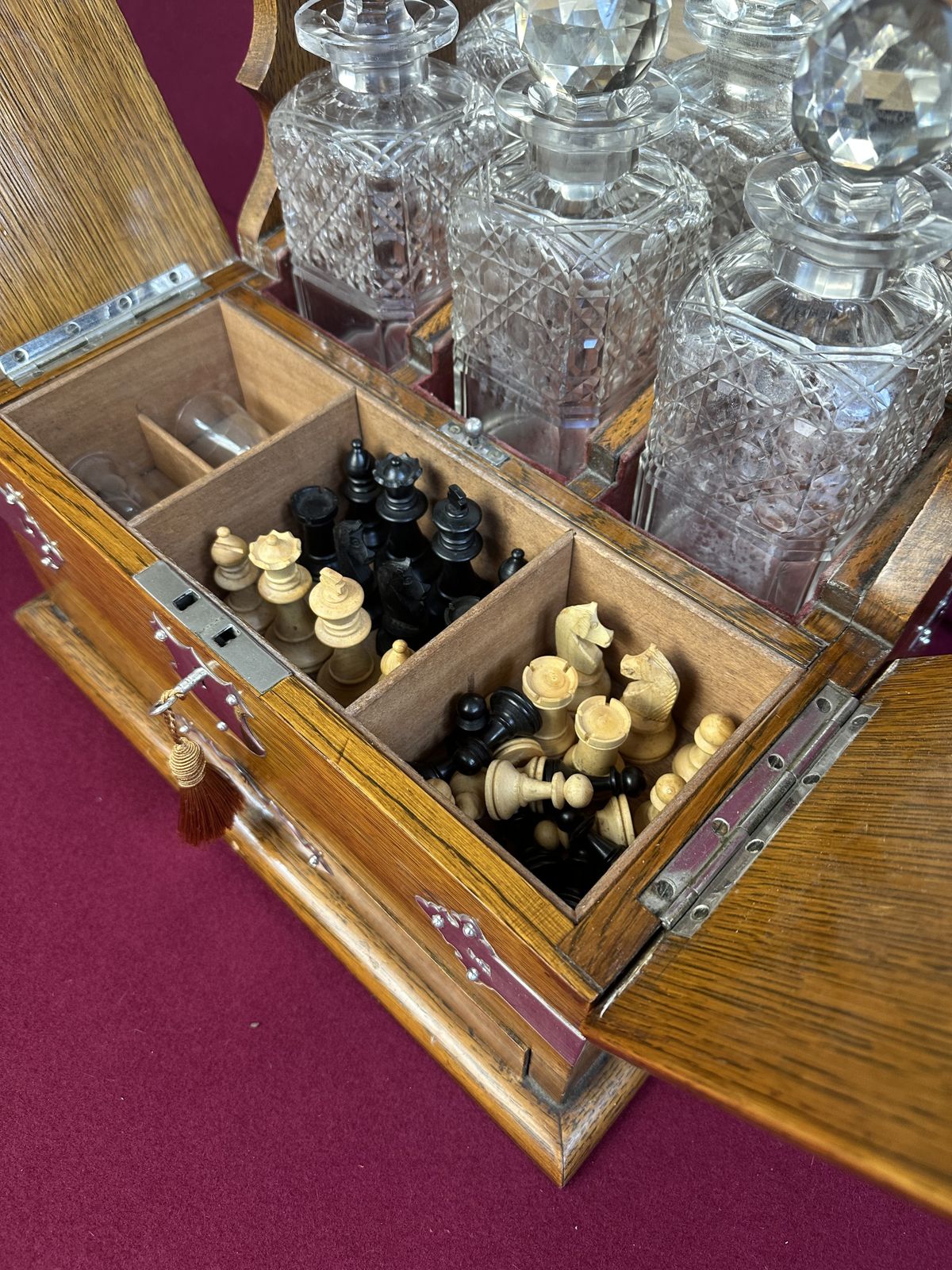 Edwardian Tantalus/Games Compendium, Circa 1903 photo 950.0