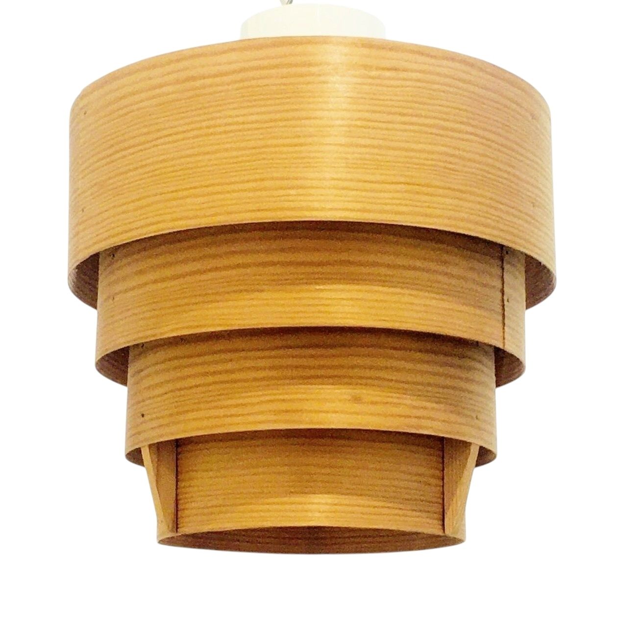 Mid Century Scandinavian Pine Ceiling Light Model T 354 By Hans Agne Jakobsson For Ellysett Markaryd, Sweden, 1960s