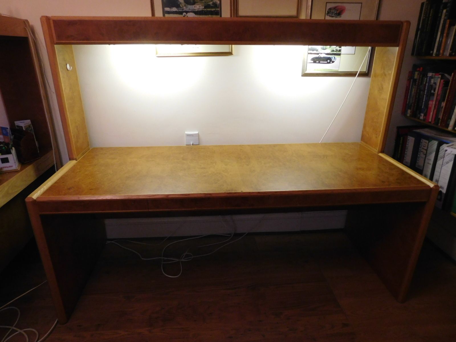 Hk Designs Bird's Eye Maple Ambassador Chairman's Desk Set By Howard Keith. photo buy