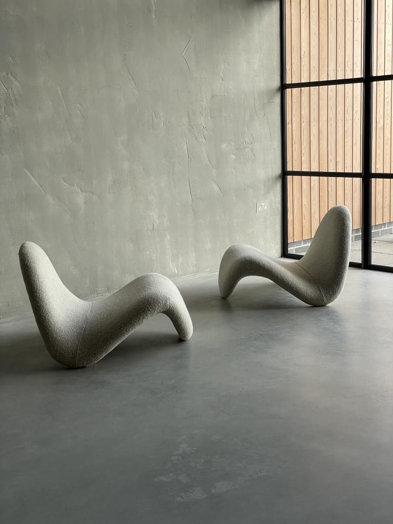 A Pair Of 1960s ‘Tongue’ Lounge Chairs photo for sale