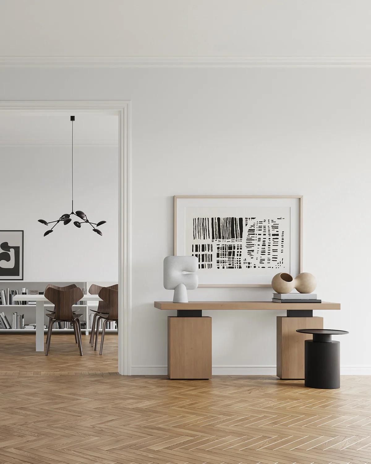 Table, Pedestal Table Or End Of Sofa, Pilier Model, Plated Metal. photo for sale