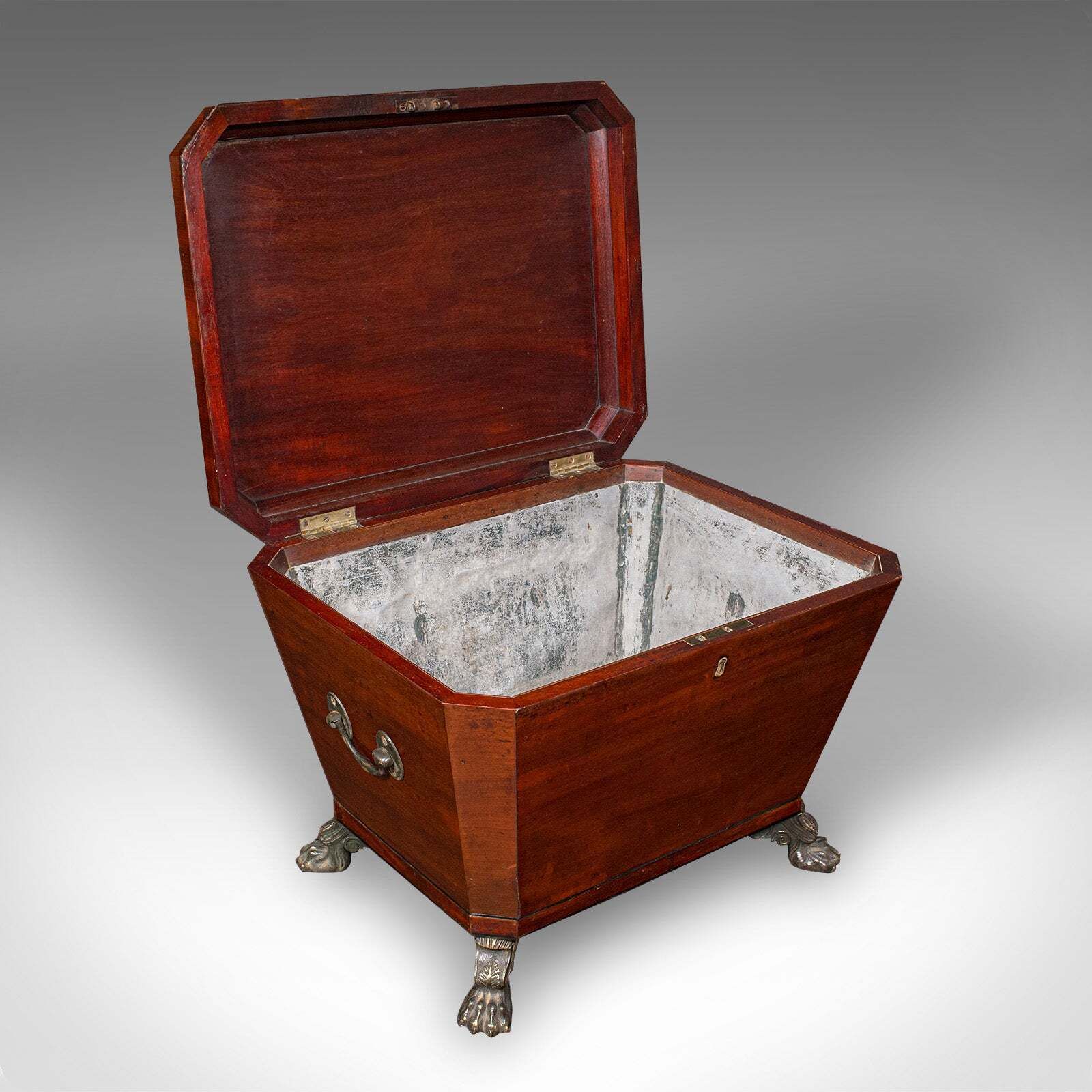 Antique Sarcophagus Cellarette, English, Wine Cooler, Storage Case, Georgian photo furniture