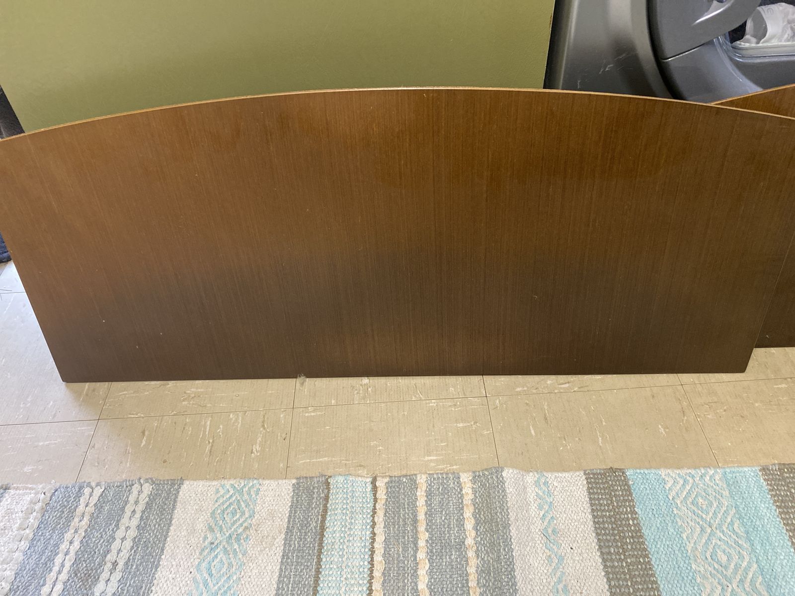 Mid Century Pair Single Headboard photo vintage