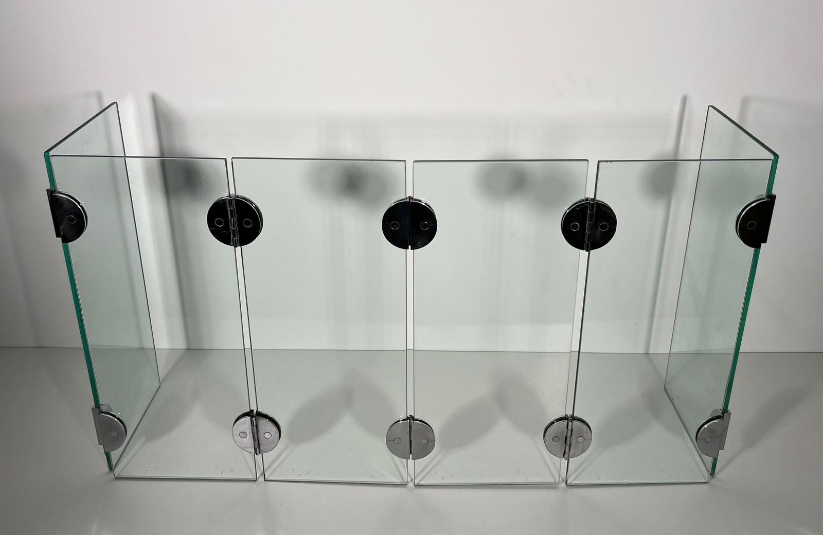 Exceptional Firewall With 6 Glass Panels And Chrome Hinges In The Taste Of Robert Mallet Stevens photo furniture