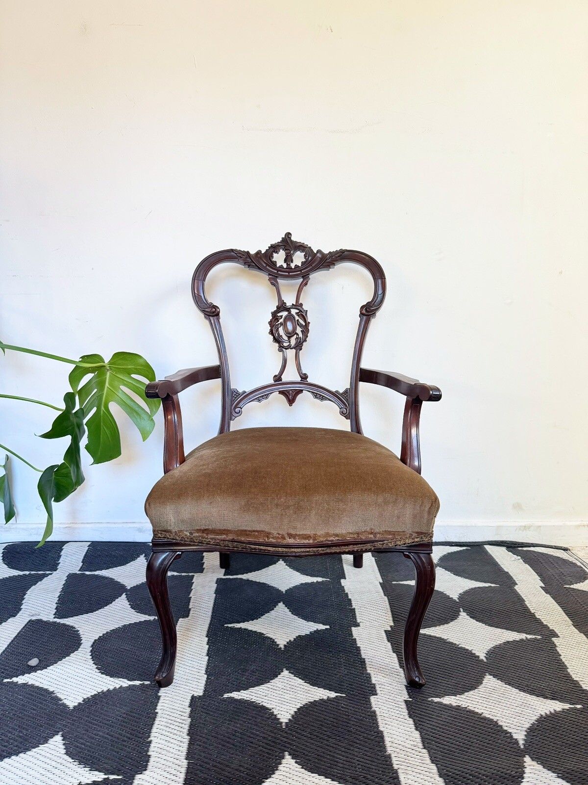 Victorian Low Chair Decorative Bedroom Dressing