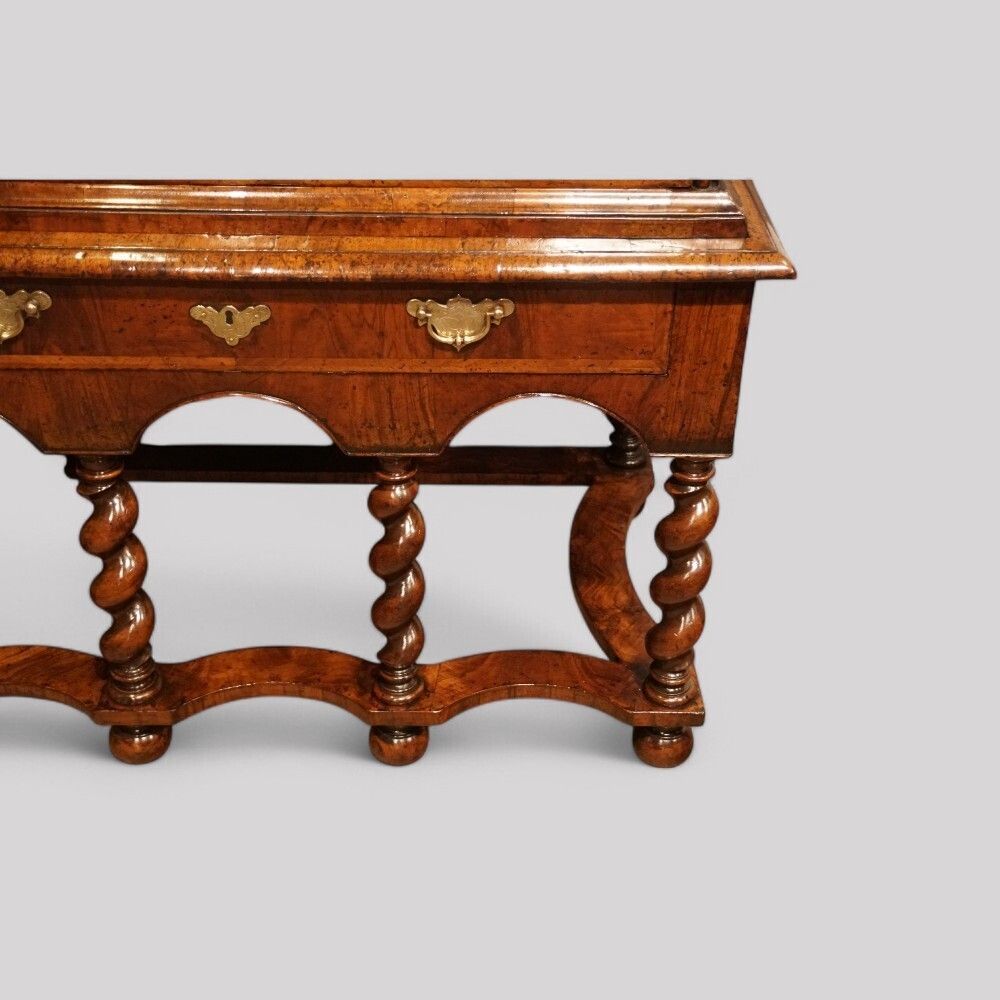 William And Mary Walnut Chest On Stand photo vintage