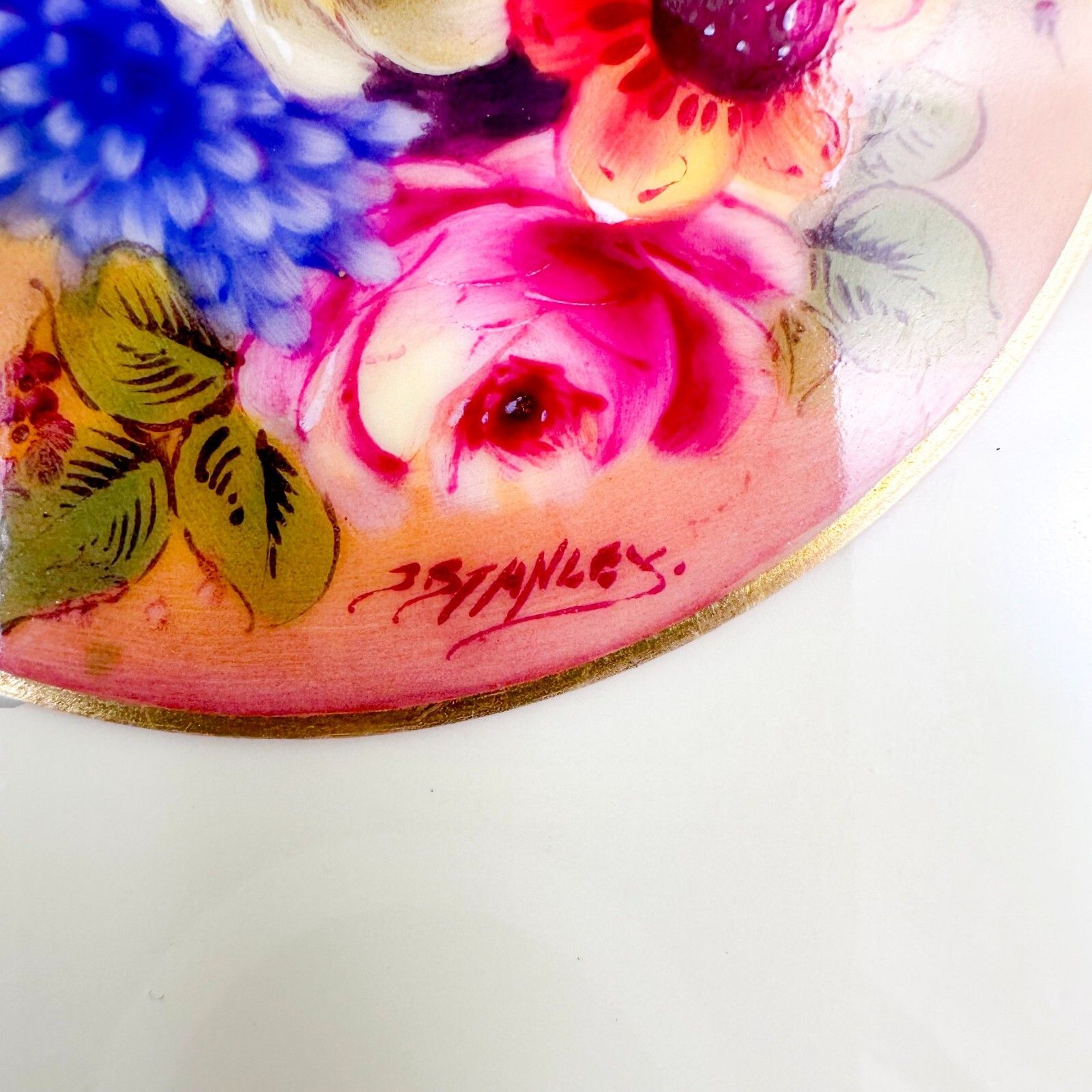 Antique 1920's Royal Worcester Porcelain Jack Stanley Hand Painted Cabinet Plate photo buy