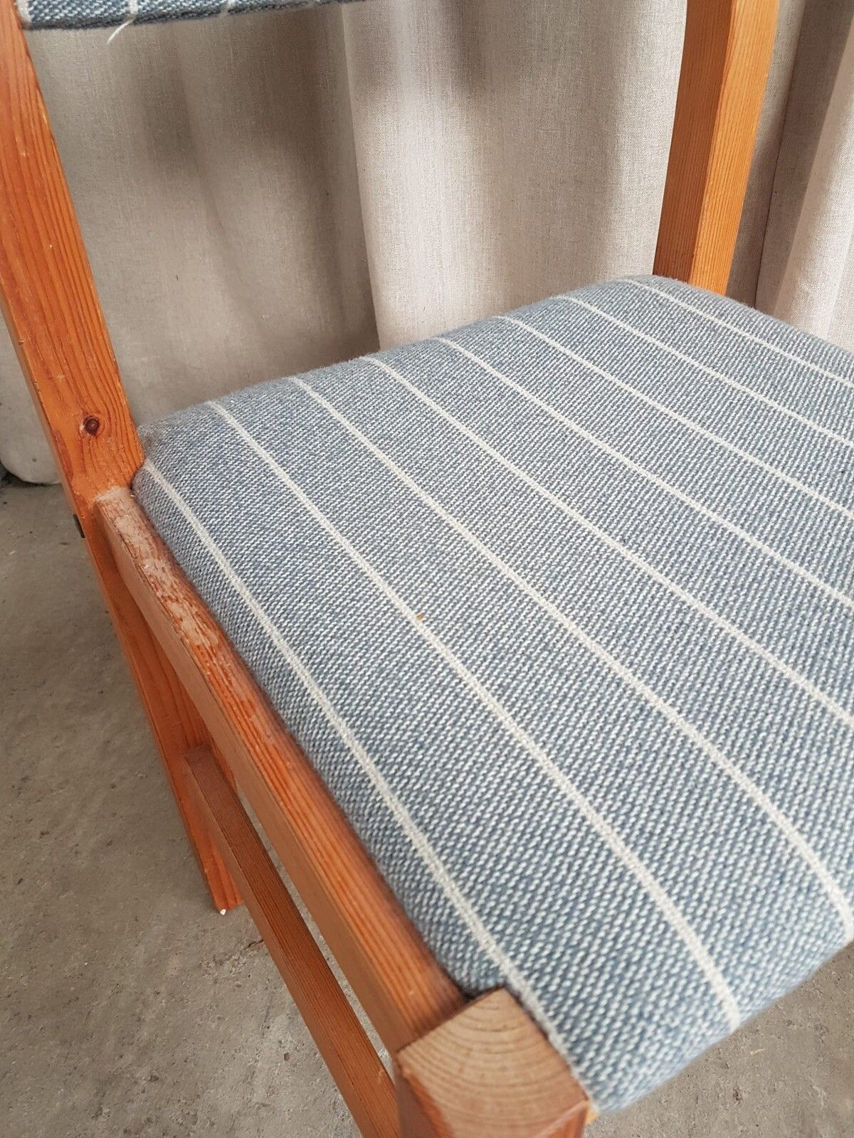 Vtg Late Mid Century Danish Pair Set Of 2 Solid Pine Scandi Dining Chairs R711 photo vintage