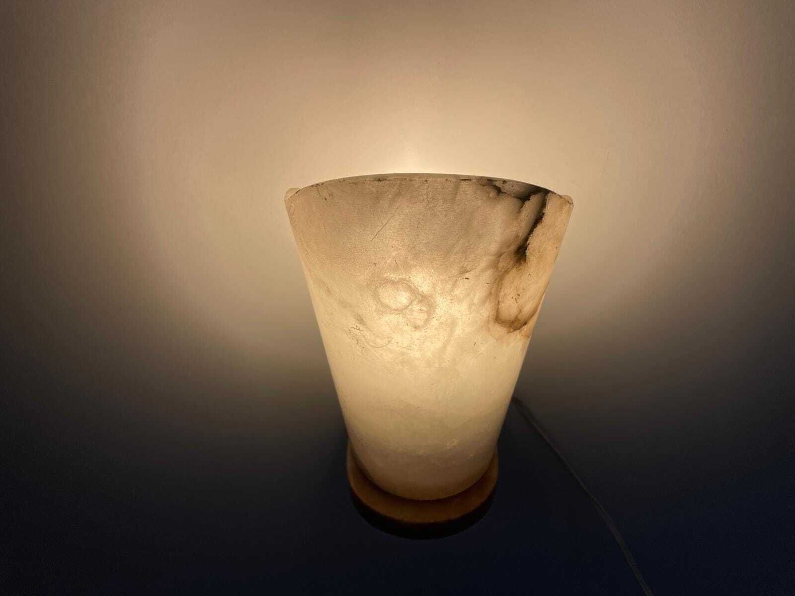 French Natural Marble Single Sconce, 1960s, France photo vinterior