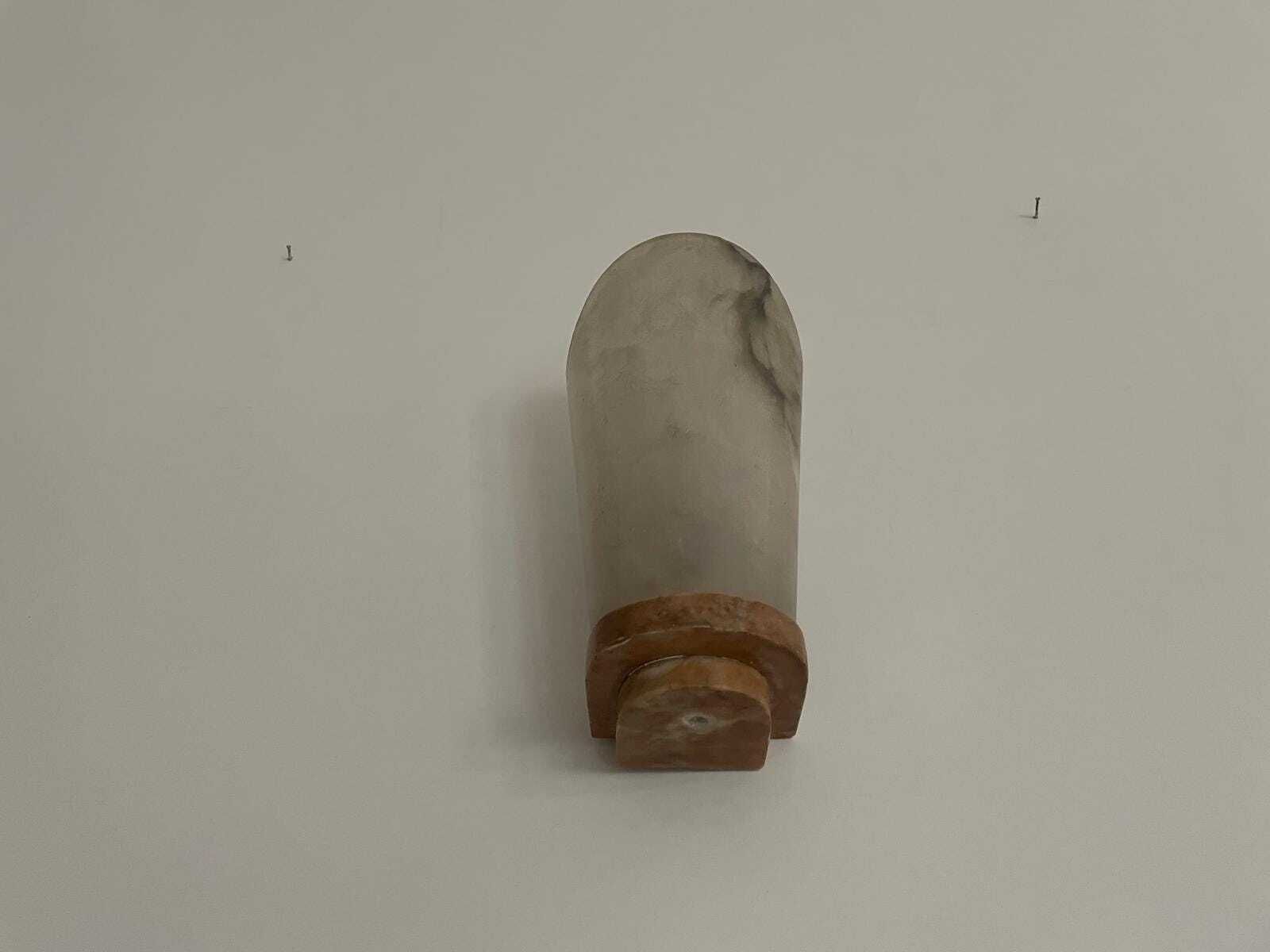 French Natural Marble Single Sconce, 1960s, France photo buy