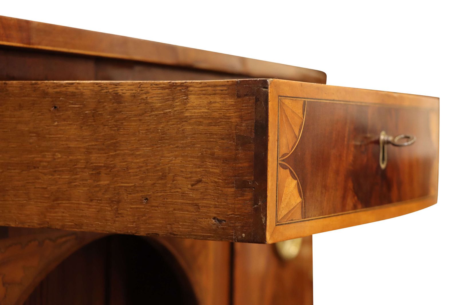 A Small Georgian Mahogany Bowfronted Sideboard photo for sale