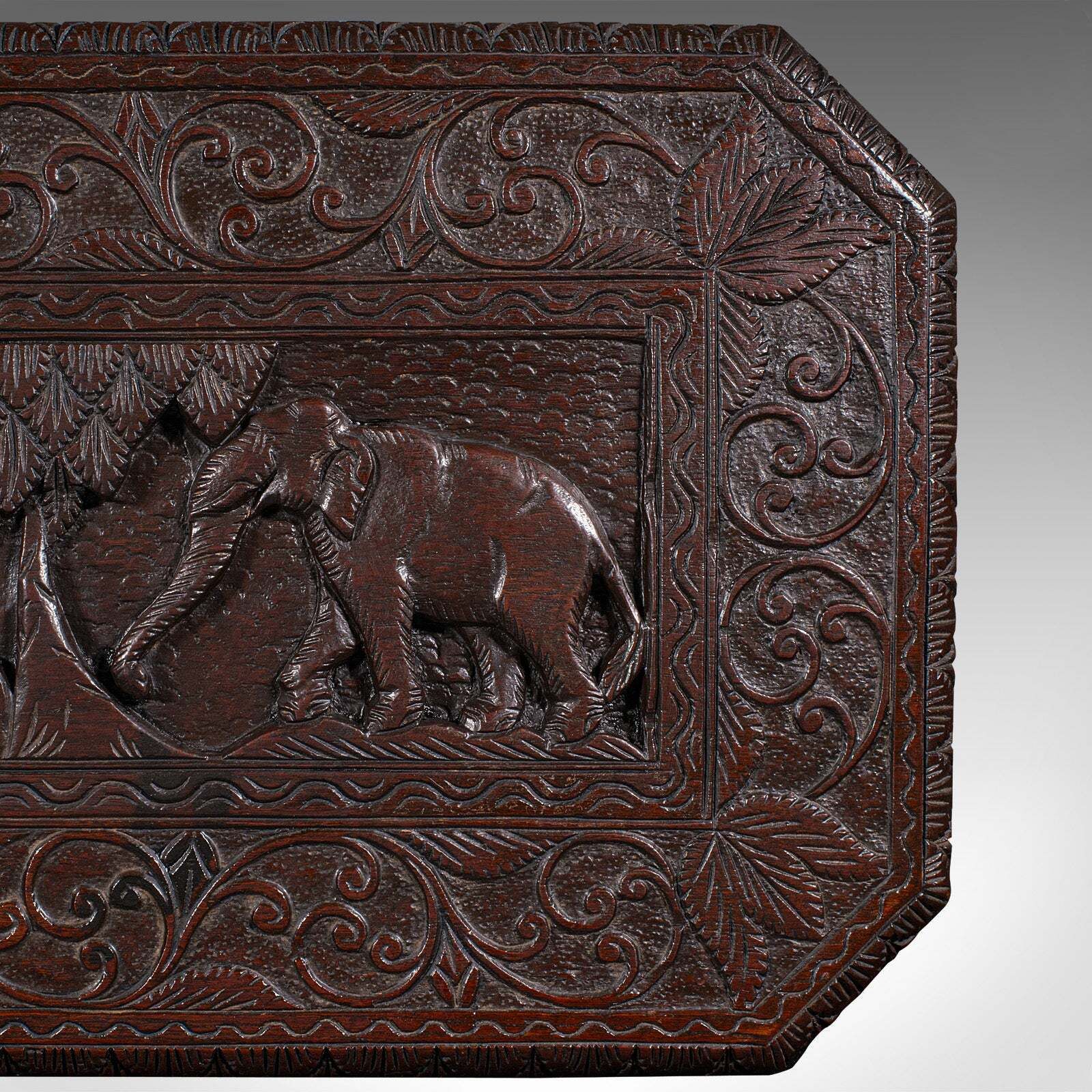 photo furniture Antique Carved Side Table, Indian, Teak, Lamp, Side, Tray, Occasional, Victorian