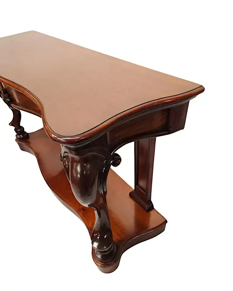 A Very Rare Pair Of 19th Century Cabriole Leg Console Tables photo vinterior