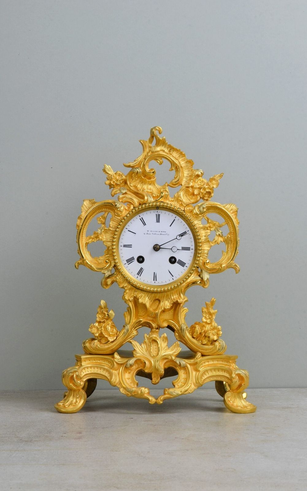 19th Century Gilt Ormolu Louis XIV Style French Clock.