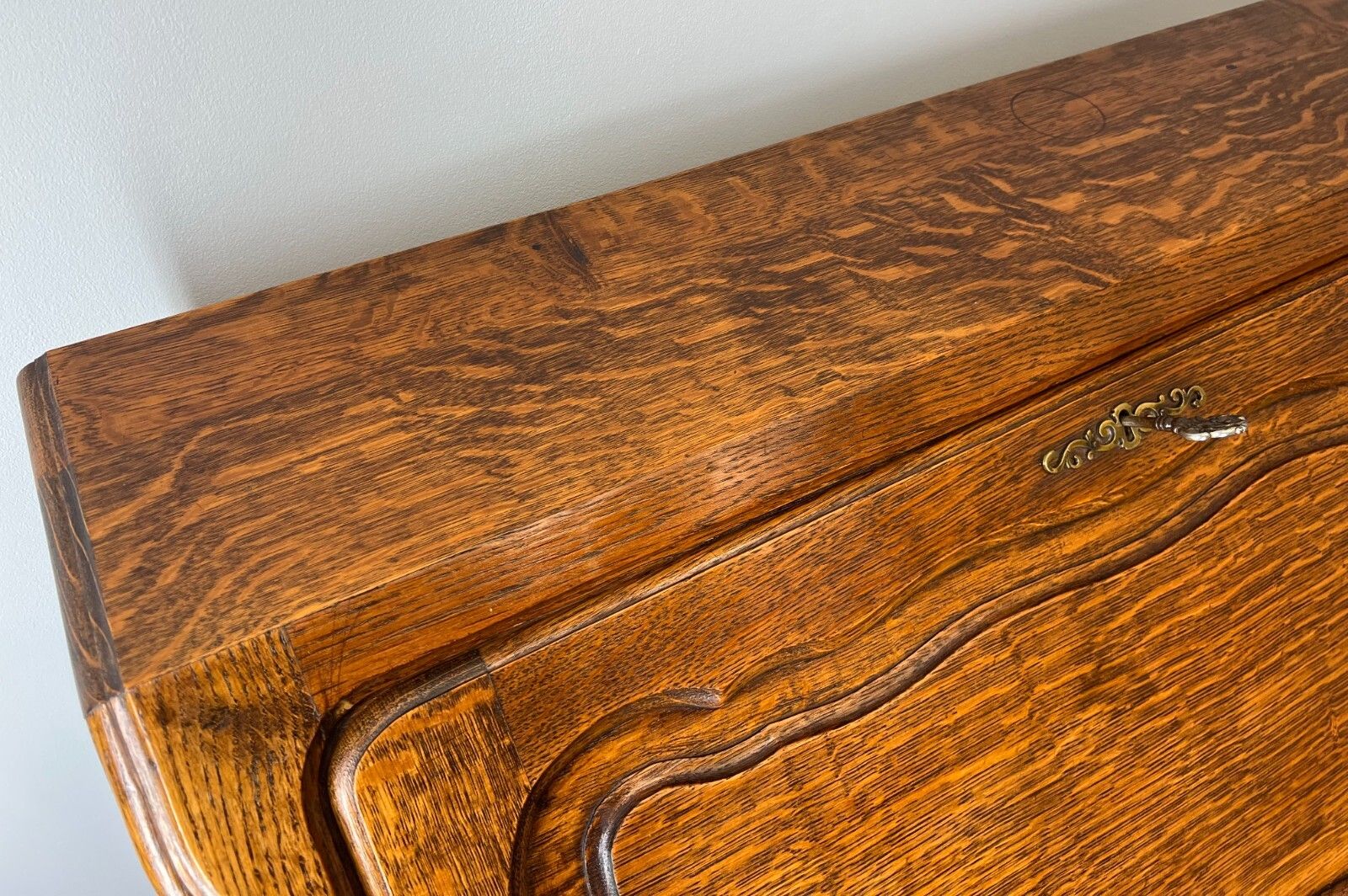 399.0 Secretaire Writing Desk Rare Antique French Carved Bureaux Elegant (Lot 3523) photo