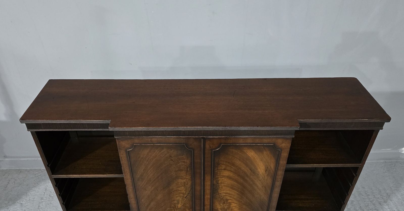 Top Quality Mahogany Breakfront Bookcase Of Small Proportions photo Furniture