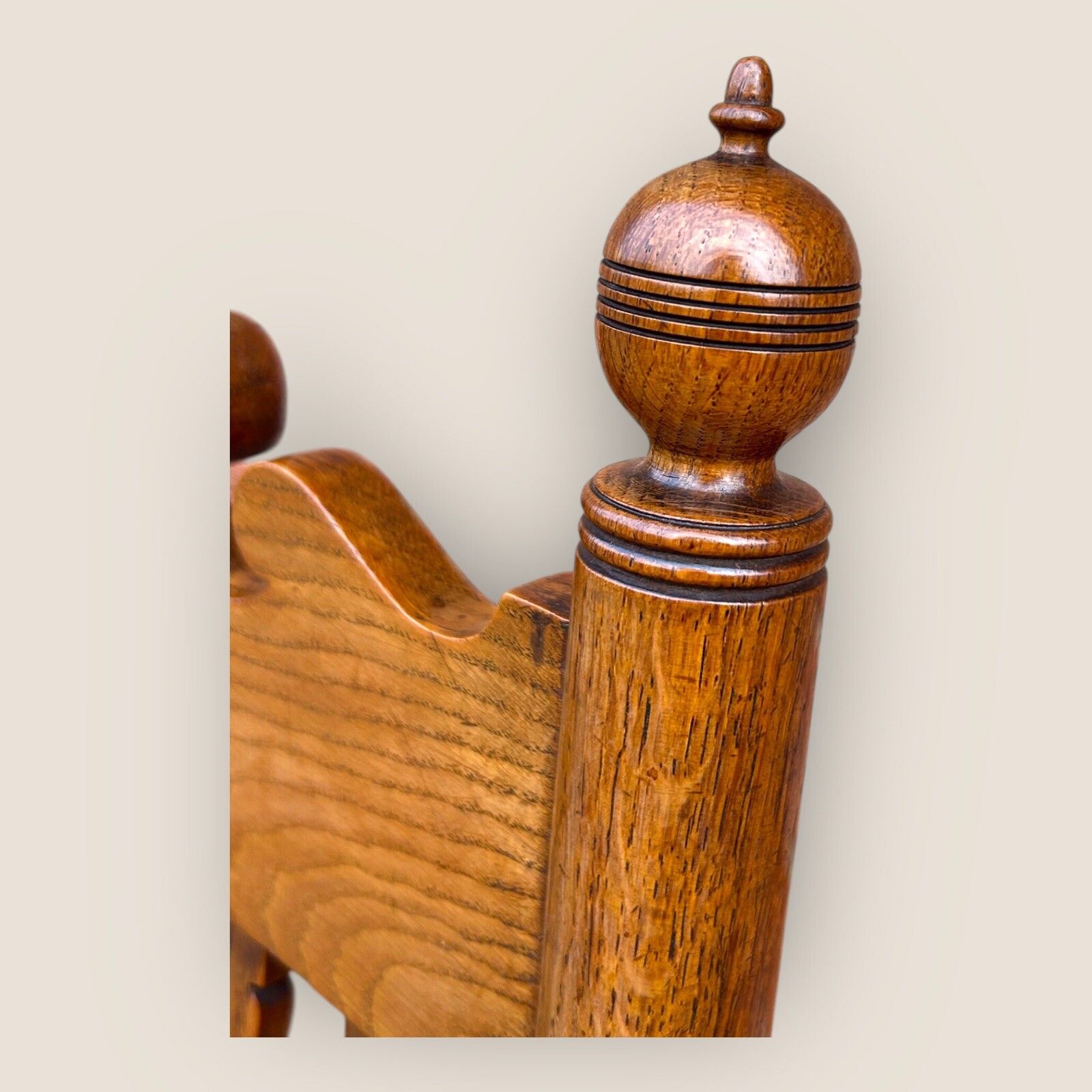 photo for sale Gillows Victorian Oak Desk Chair Attributed To Bruce James Talbert