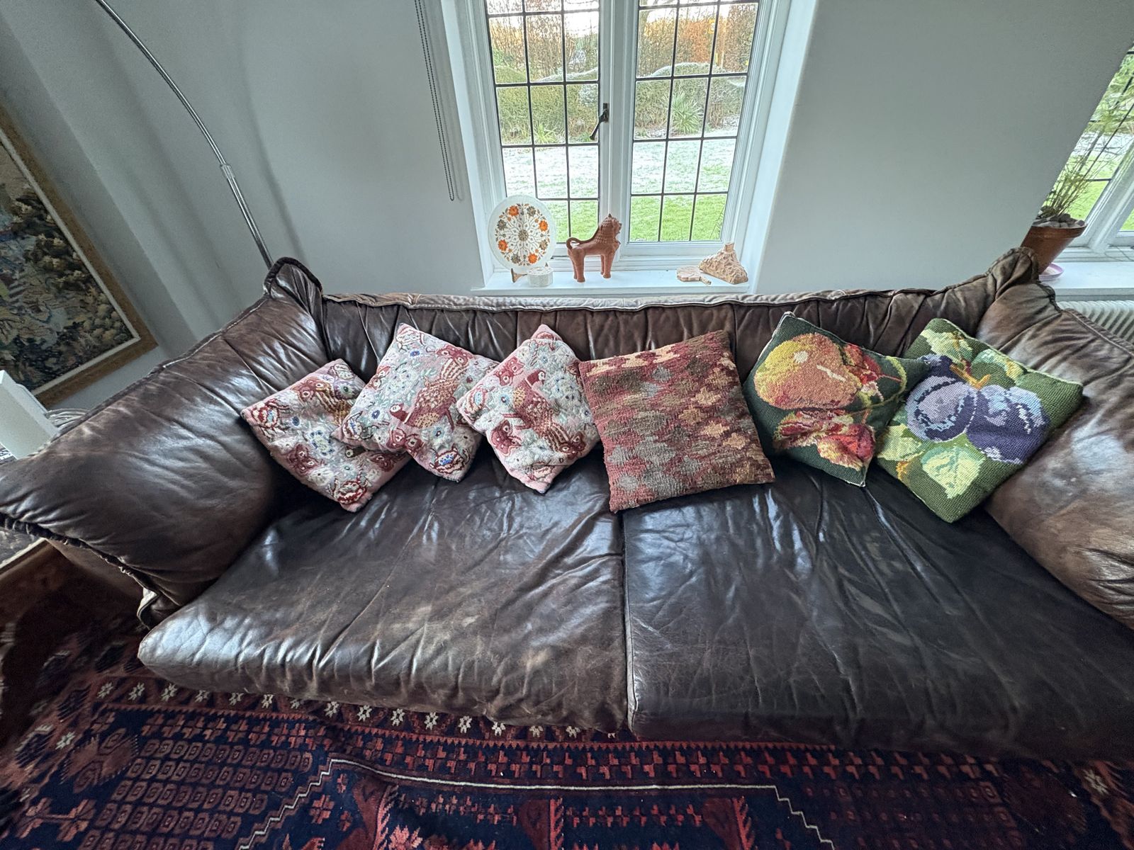 Heal’s Vintage  Leather Armchair Circa 80s photo vinterior