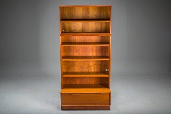 Furniture Large Vintage Bookcase In Teak By Heinrich Riestenpatt, 1960s photo