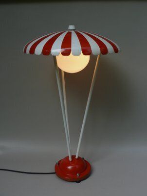 Extraordinary Garden Floor Lamp Parasol From Bega, 1950s photo for sale