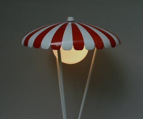 Extraordinary Garden Floor Lamp Parasol From Bega, 1950s photo Garden Lighting