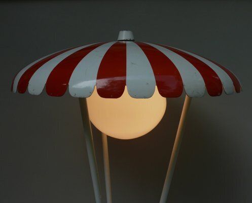 Extraordinary Garden Floor Lamp Parasol From Bega, 1950s photo 8981.1
