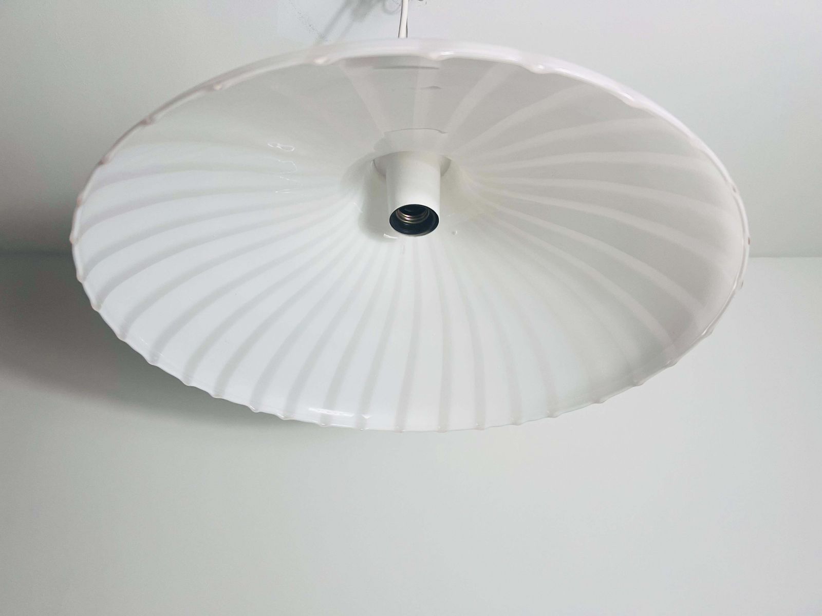 Mid Century Murano Glass Ceiling Lamp By Venini, Italy, 1960s photo vinterior