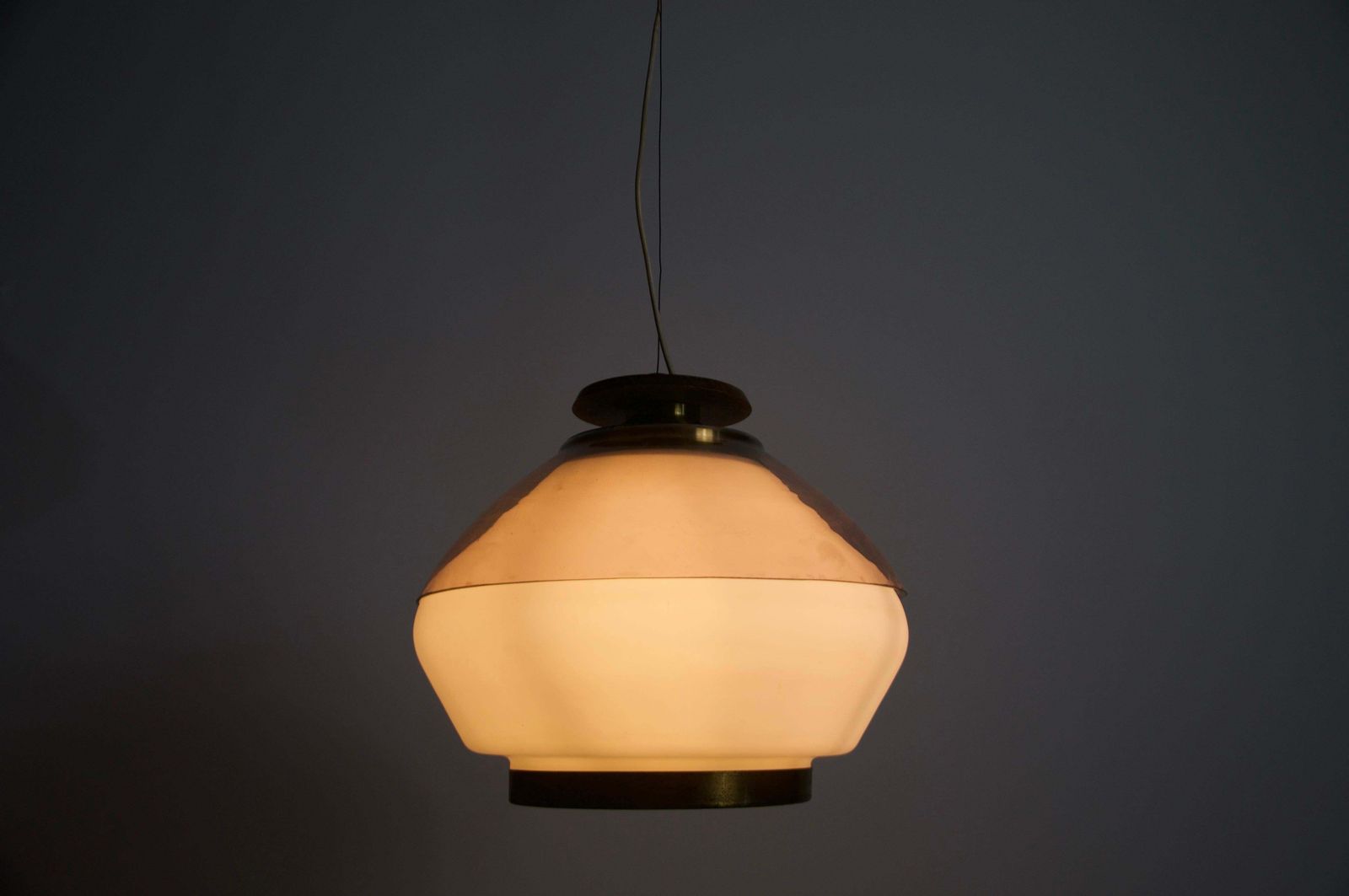 1792.0 Mid Century Acrylic And Opaline Glass Ceiling Lamp By Stilnovo, Italy, 1960s photo